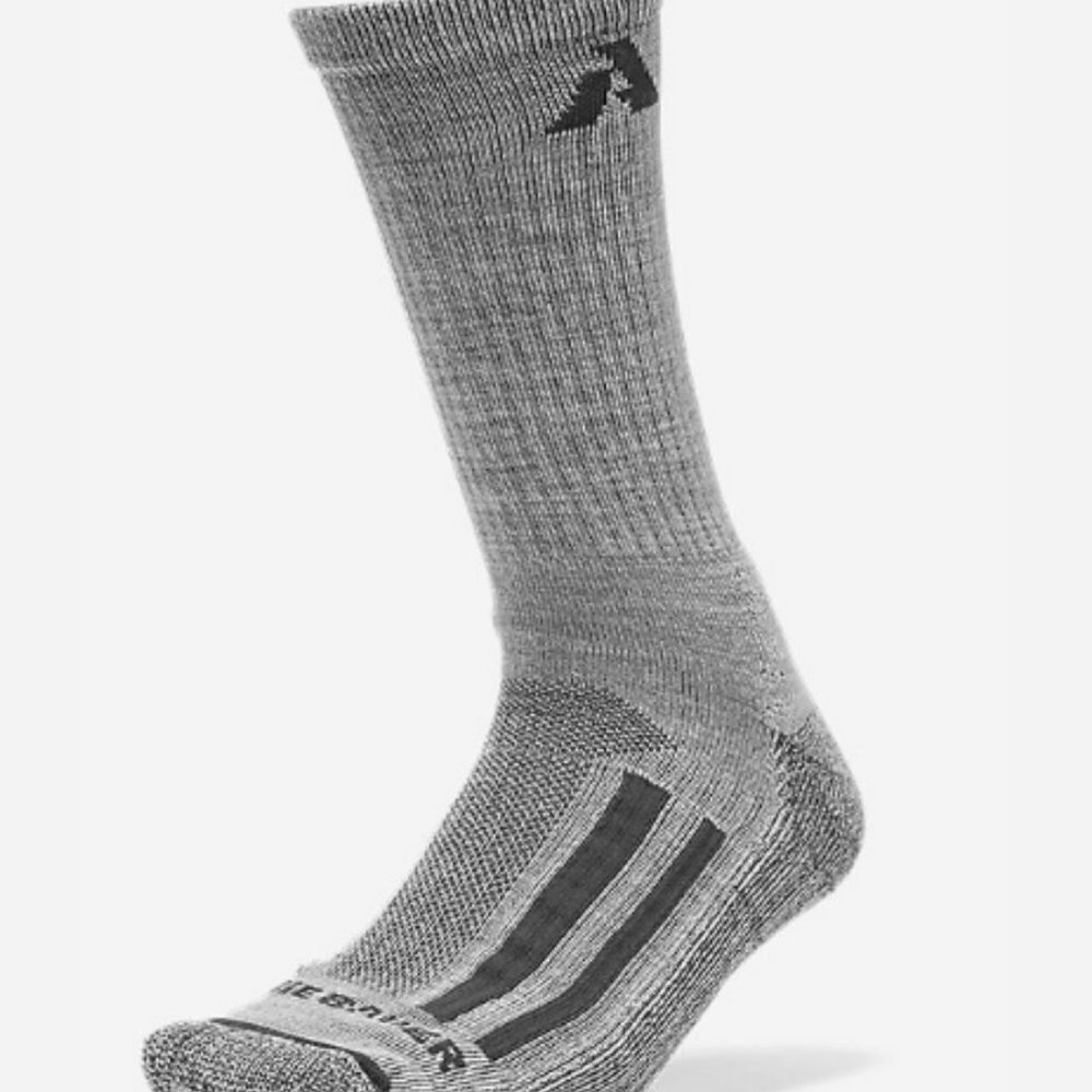 Eddie Bauer Unisex Crew Guide Pro Merino Wool Socks - S